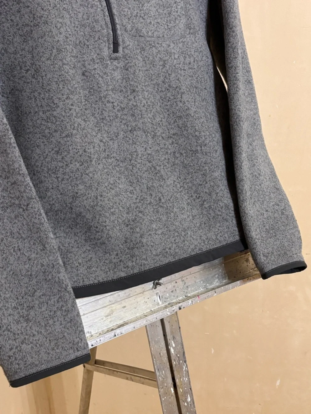 The North Face Men's Gordon Lyons 1/4 Zip Fleece Pullover Sweater Gray Sz Small